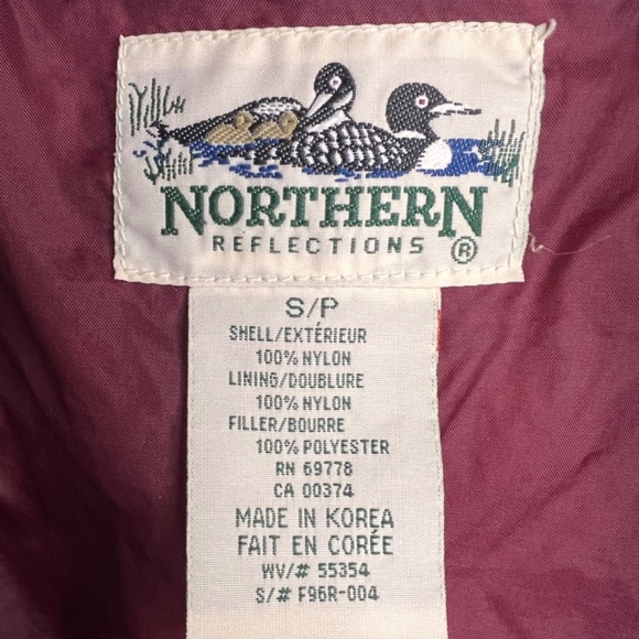 Vintage Northern Reflections 3 In 1 Navy Blue Parka Jacket Coat Plaid Lining S - Picture 4 of 15